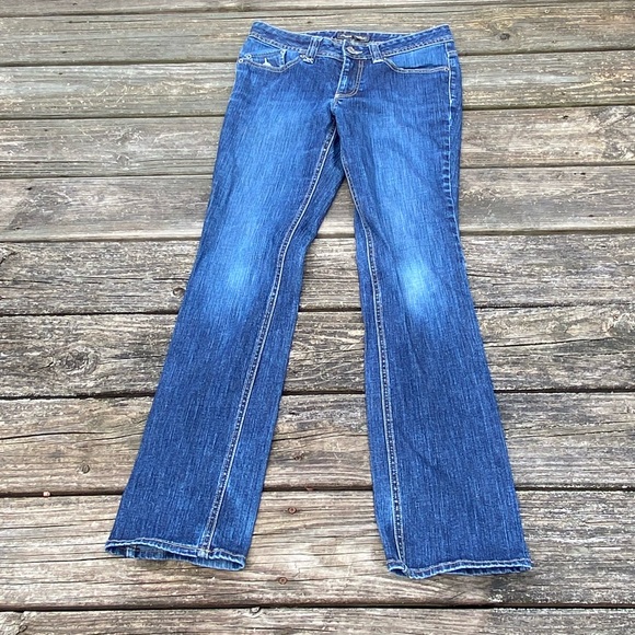 Banana Republic jeans button pockets size 6 straight leg mid-rise - Picture 12 of 12